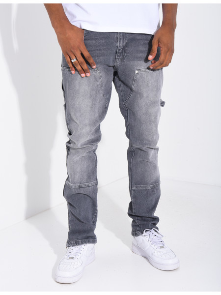 Jeans à fermeture éclaire aux chevilles