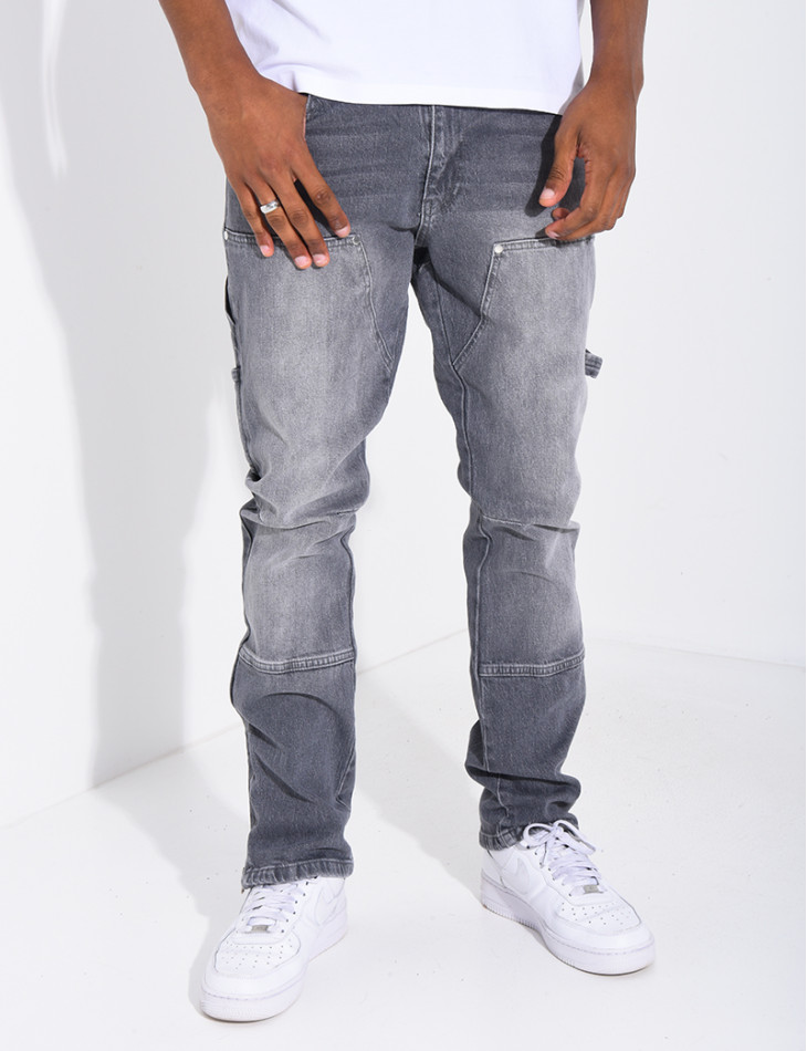 Jeans à fermeture éclaire aux chevilles