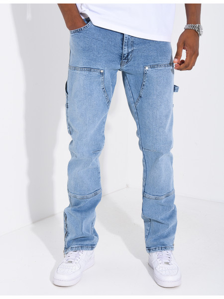 Jeans à fermeture éclaire aux chevilles