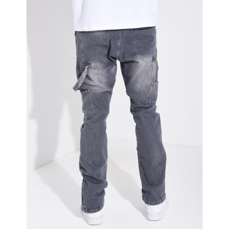 Jeans à fermeture éclaire aux chevilles