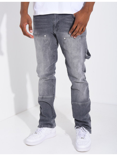 Jeans à fermeture éclaire aux chevilles