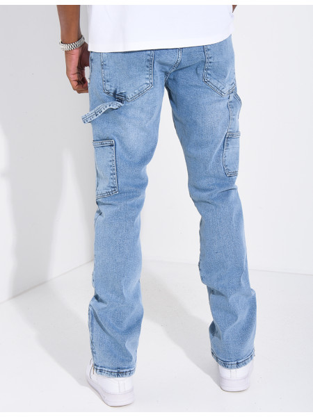 Jeans à fermeture éclaire aux chevilles