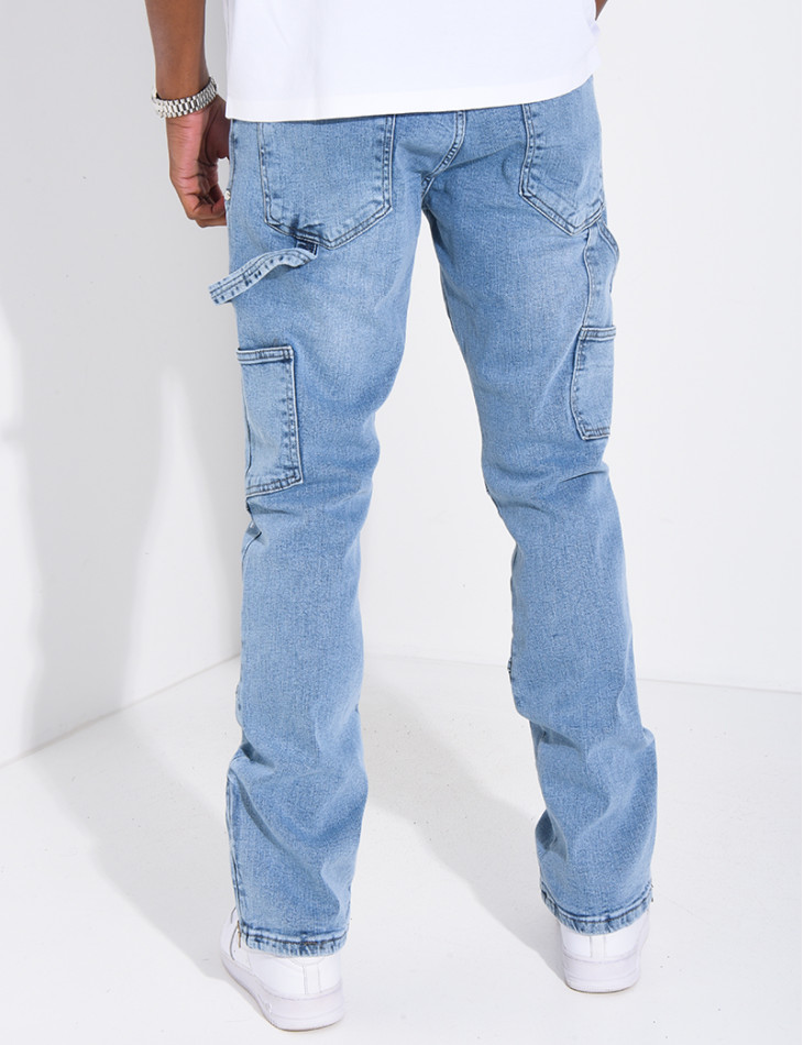 Jeans à fermeture éclaire aux chevilles