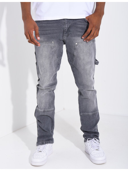 Jeans à fermeture éclaire aux chevilles