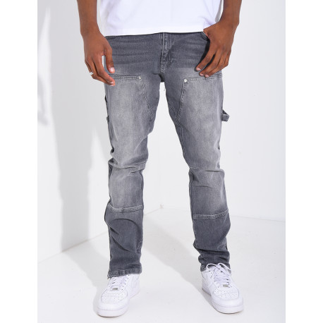 Jeans à fermeture éclaire aux chevilles