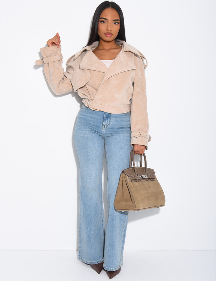 Jeans bootcut stretch délavé