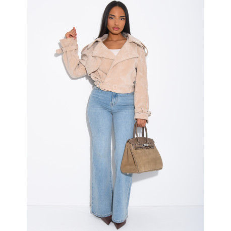 Jeans bootcut stretch délavé