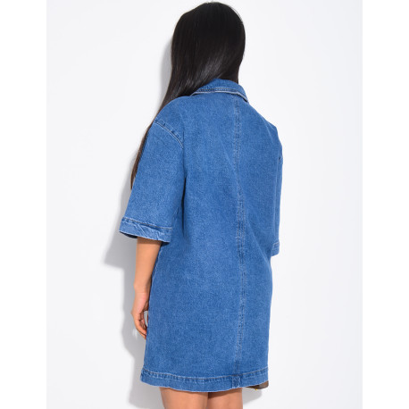 Kurzes Jeanskleid mit Taschen