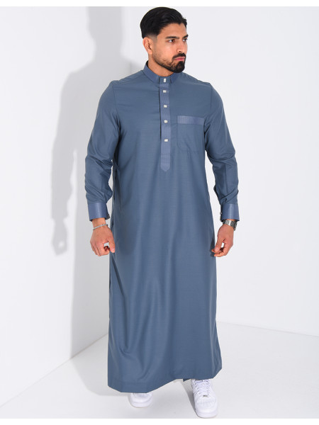 Ensemble de qamis à boutons carrés