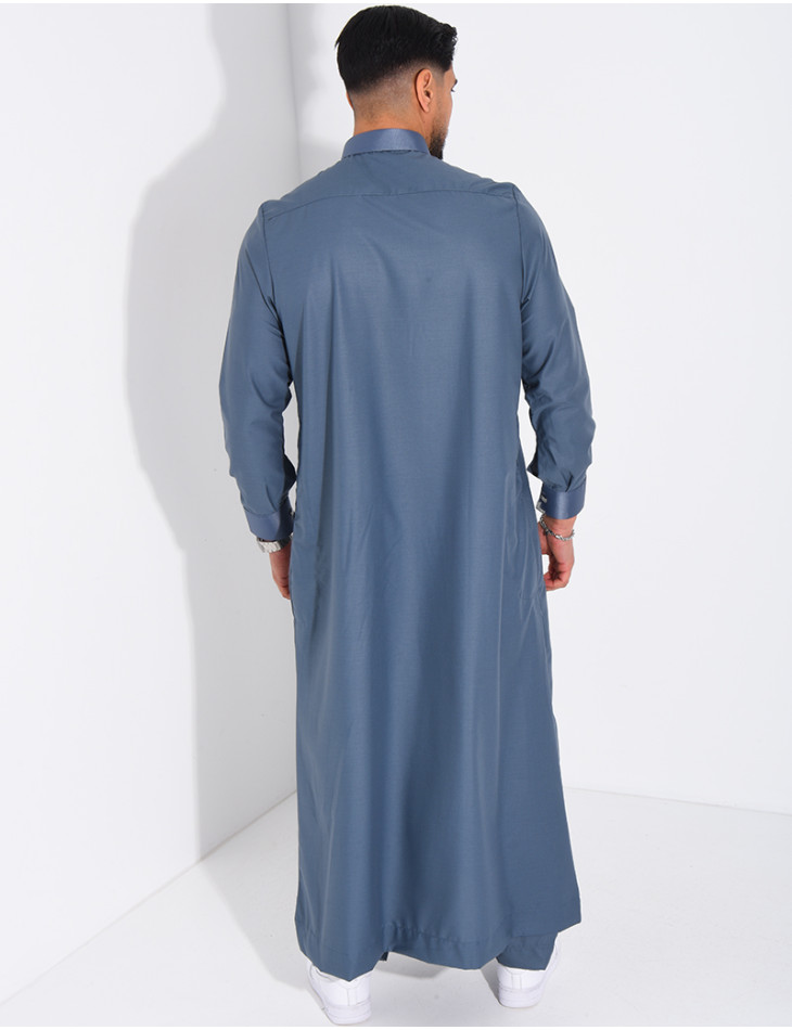 Ensemble de qamis à boutons carrés