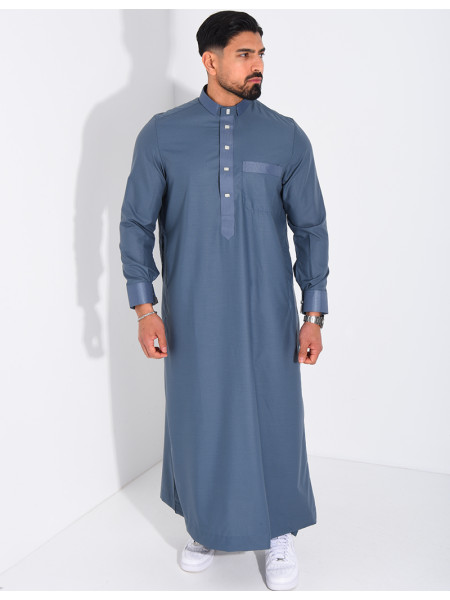 Ensemble de qamis à boutons carrés