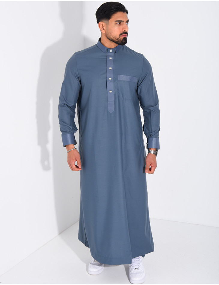 Ensemble de qamis à boutons carrés