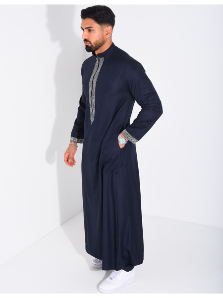 Qamis à fermeture éclaire