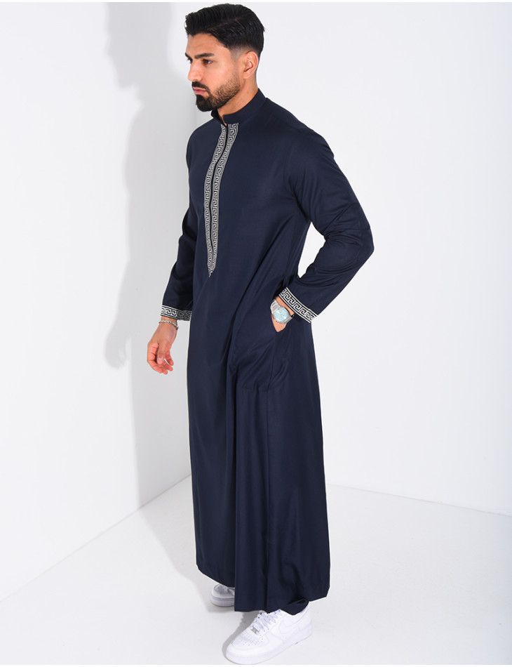 Qamis à fermeture éclaire