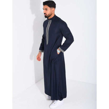 Qamis à fermeture éclaire