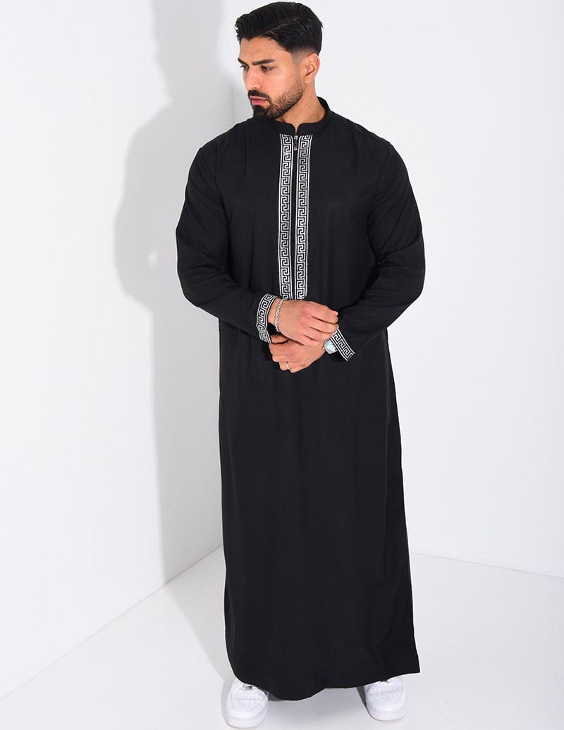 Qamis à fermeture éclaire