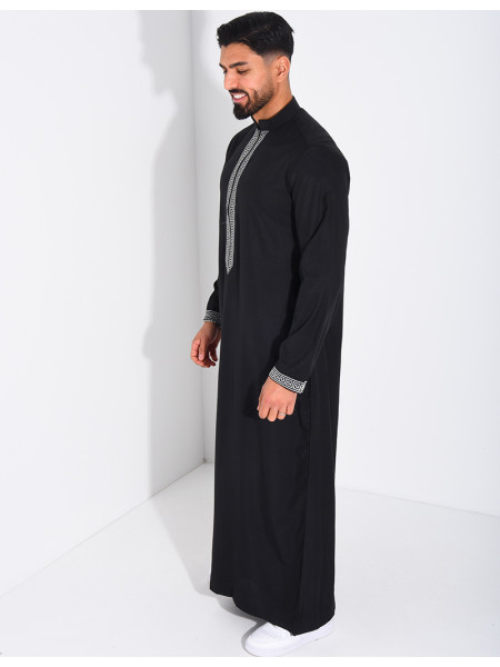 Qamis à fermeture éclaire