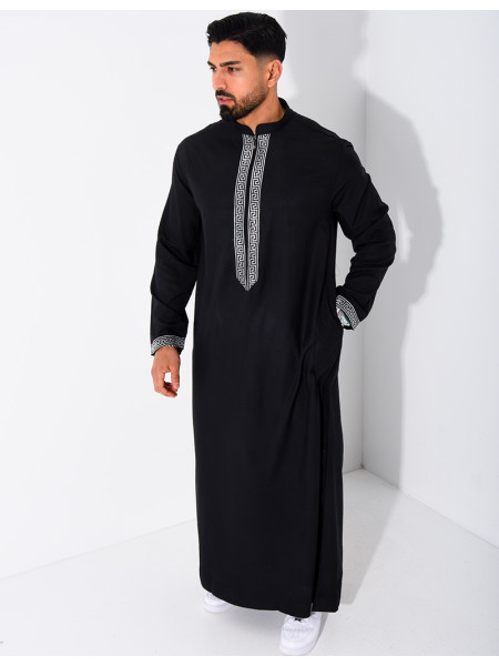 Qamis à fermeture éclaire