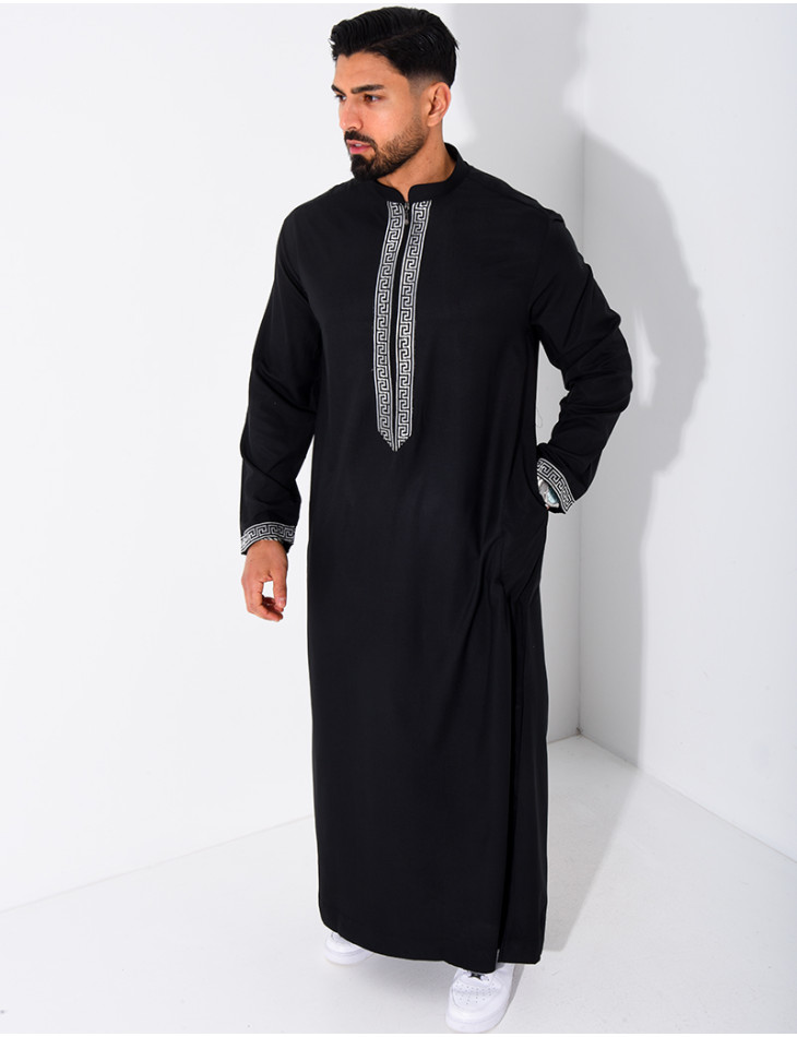 Qamis à fermeture éclaire