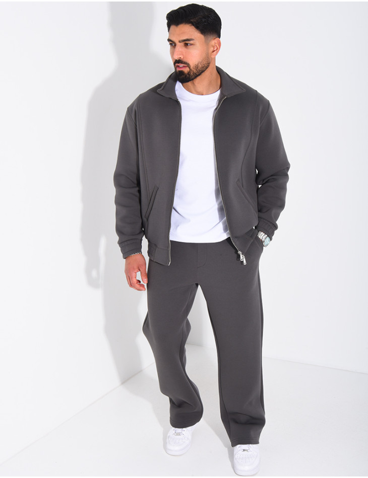 Ensemble de jogging pantalon et veste col montant