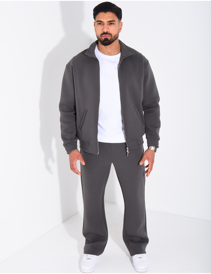 Ensemble de jogging pantalon et veste col montant