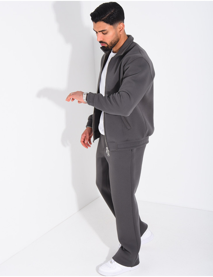 Ensemble de jogging pantalon et veste col montant