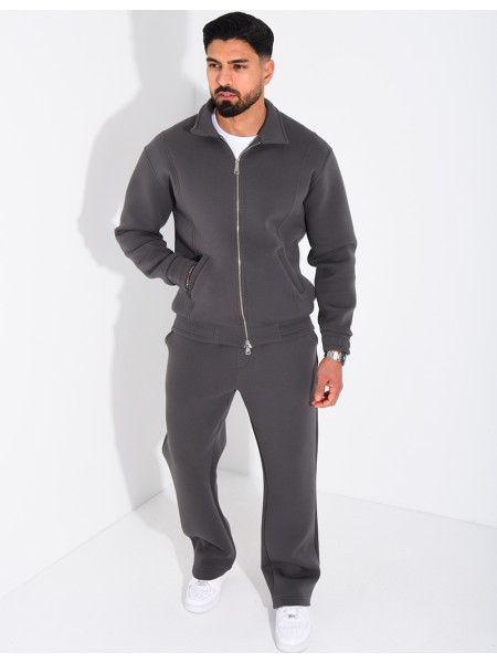 Ensemble de jogging pantalon et veste col montant