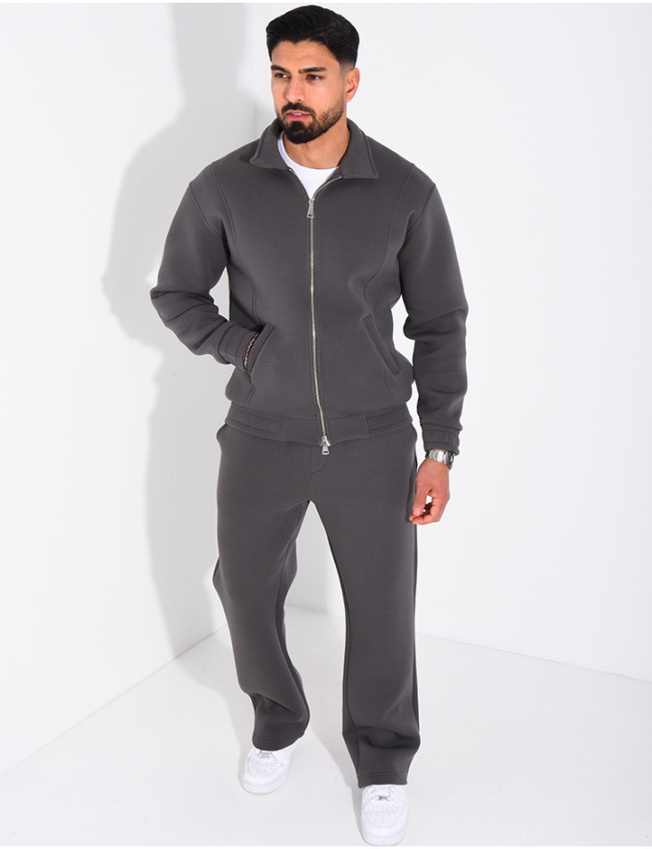 Ensemble de jogging pantalon et veste col montant