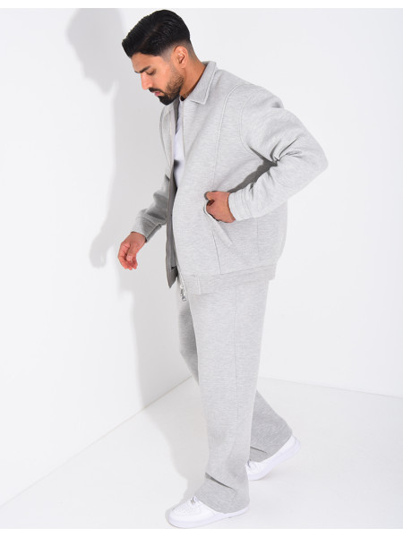 Ensemble de jogging pantalon et veste col montant