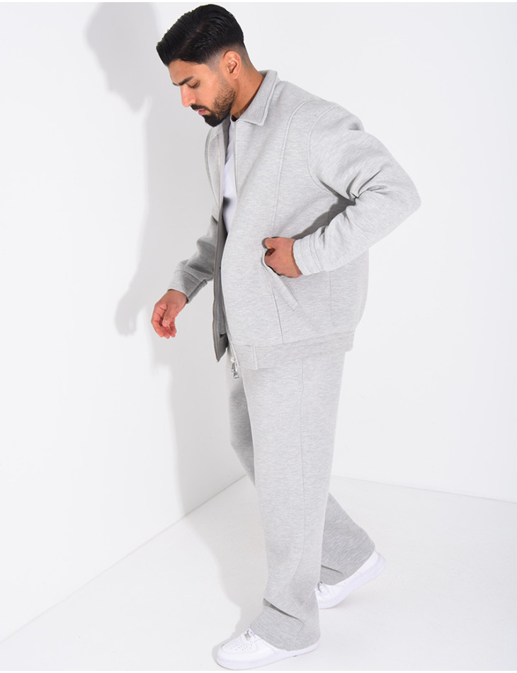 Ensemble de jogging pantalon et veste col montant