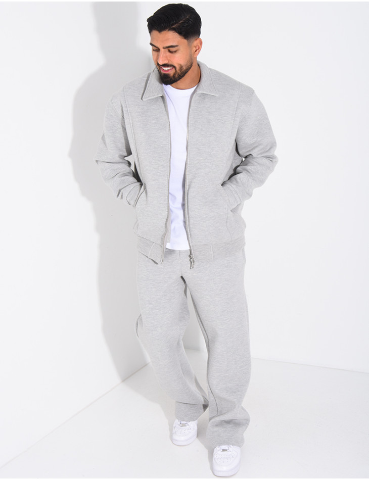 Ensemble de jogging pantalon et veste col montant