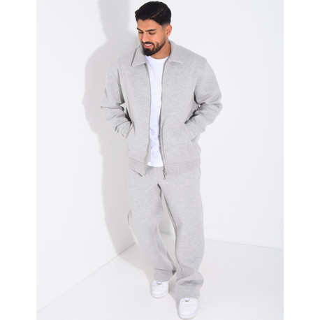 Ensemble de jogging pantalon et veste col montant