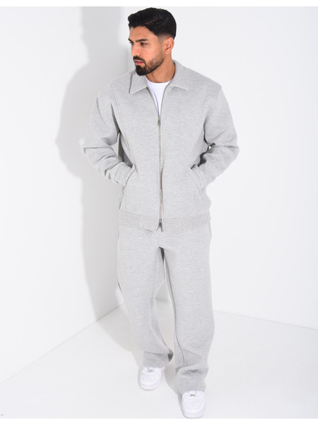 Ensemble de jogging pantalon et veste col montant