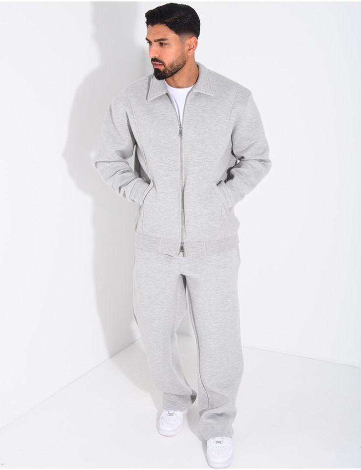 Ensemble de jogging pantalon et veste col montant