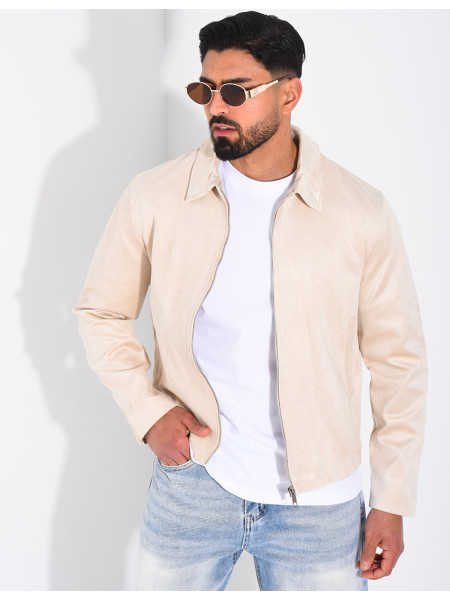 Veste en suédine