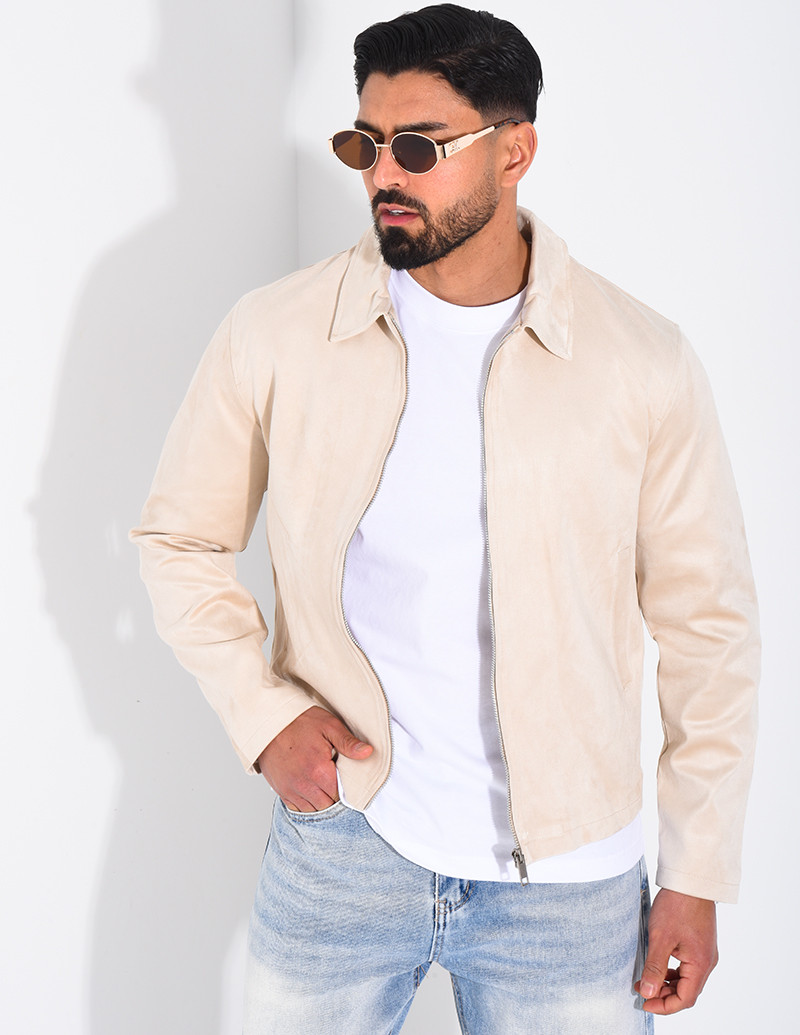Veste en suédine
