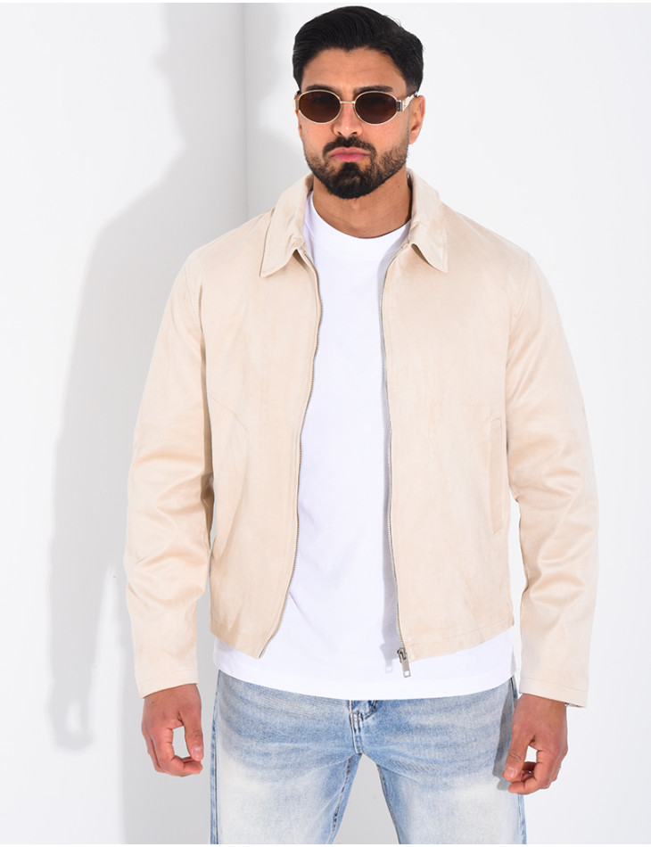 Veste en suédine