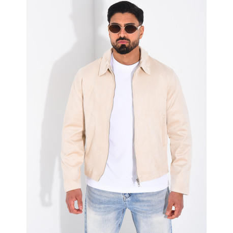 Veste en suédine