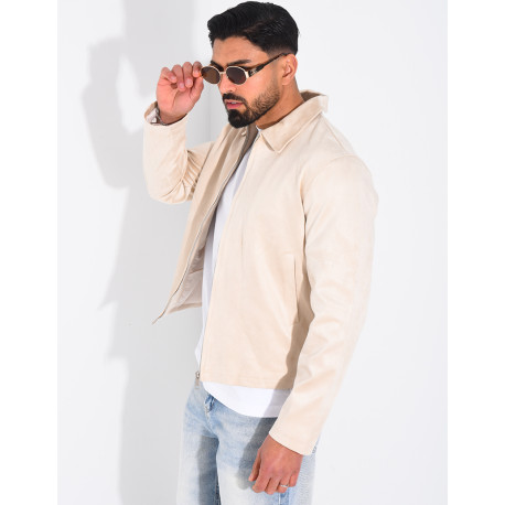 Veste en suédine