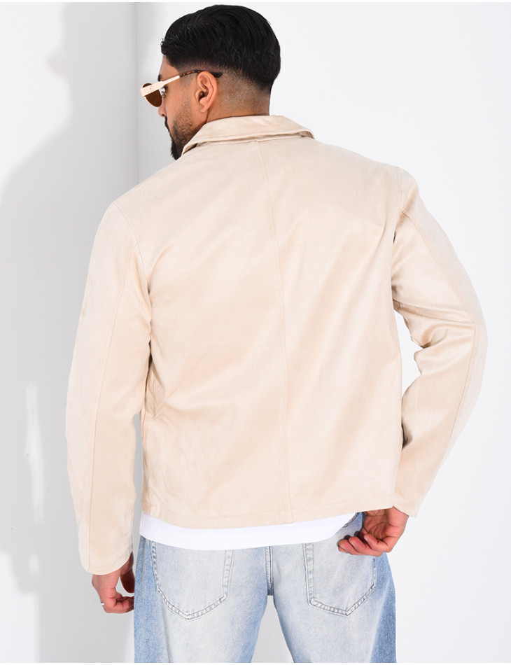 Veste en suédine