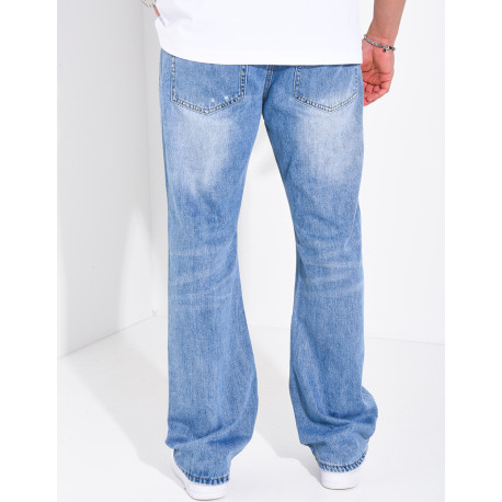 Jeans coupe large destroy