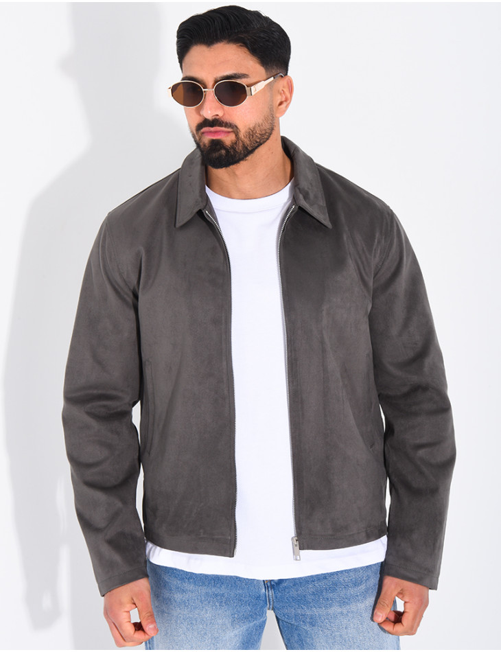Veste en suédine