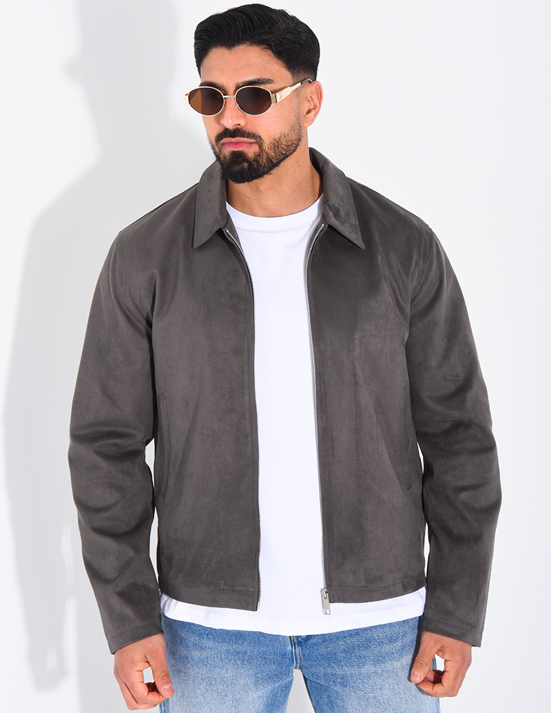 Veste en suédine