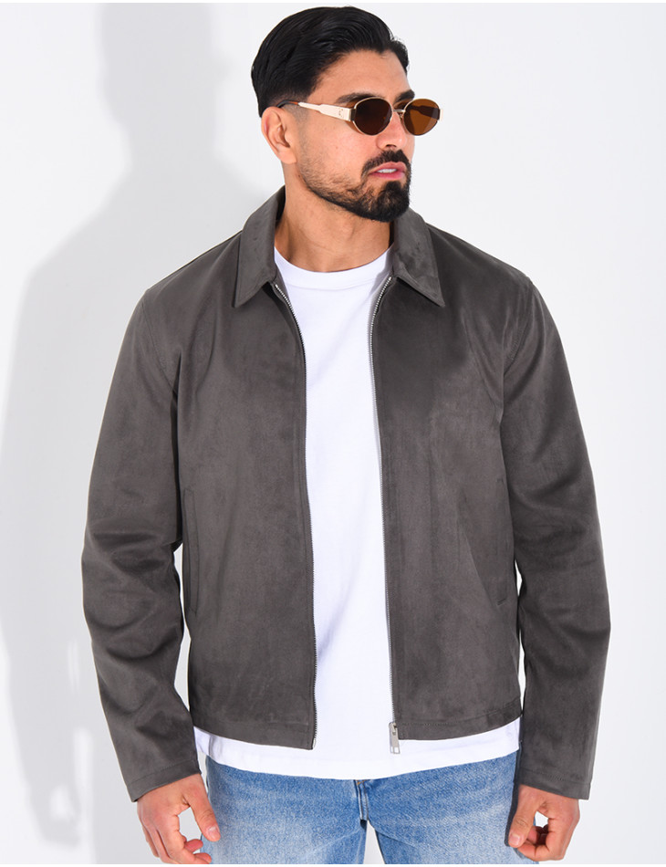 Veste en suédine