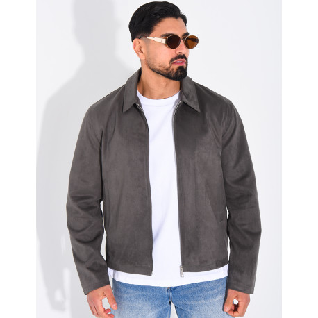 Veste en suédine