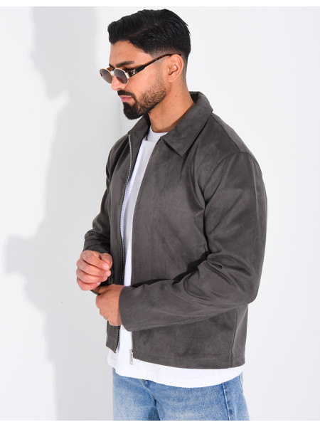 Veste en suédine