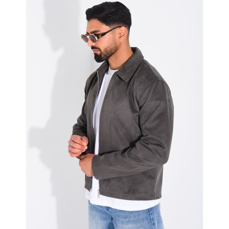 Veste en suédine