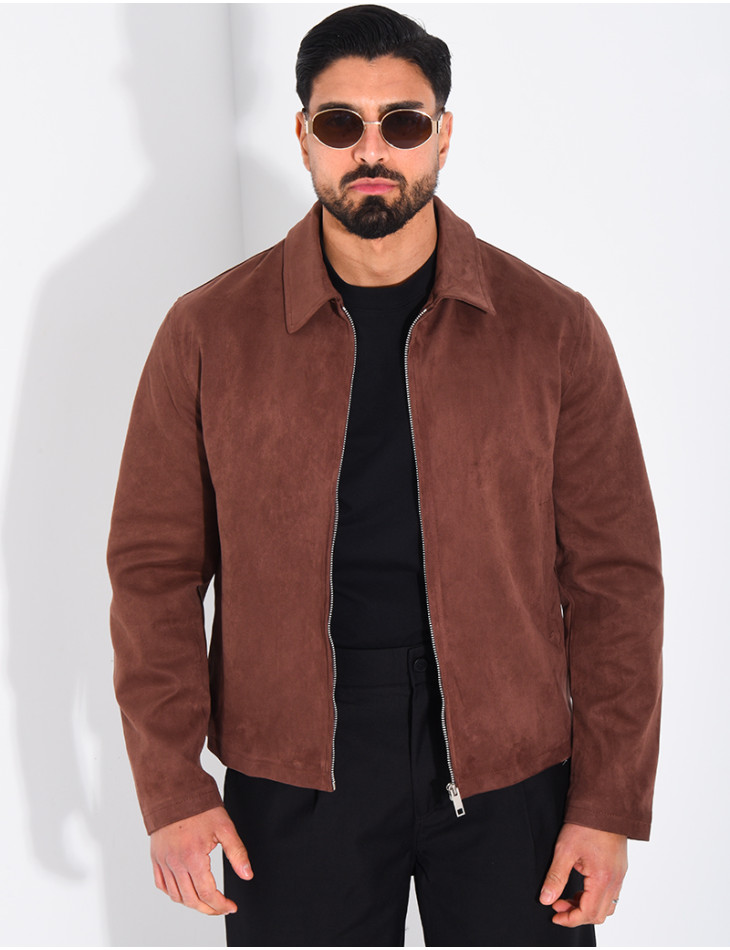 Veste en suédine