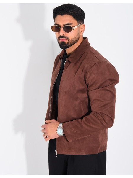 Veste en suédine