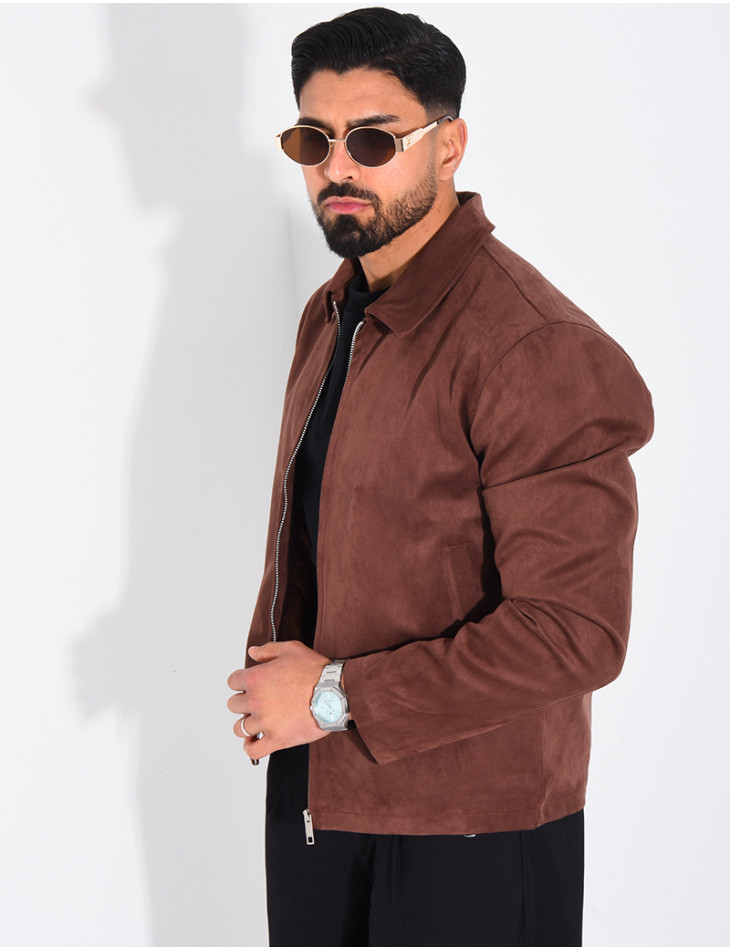 Veste en suédine